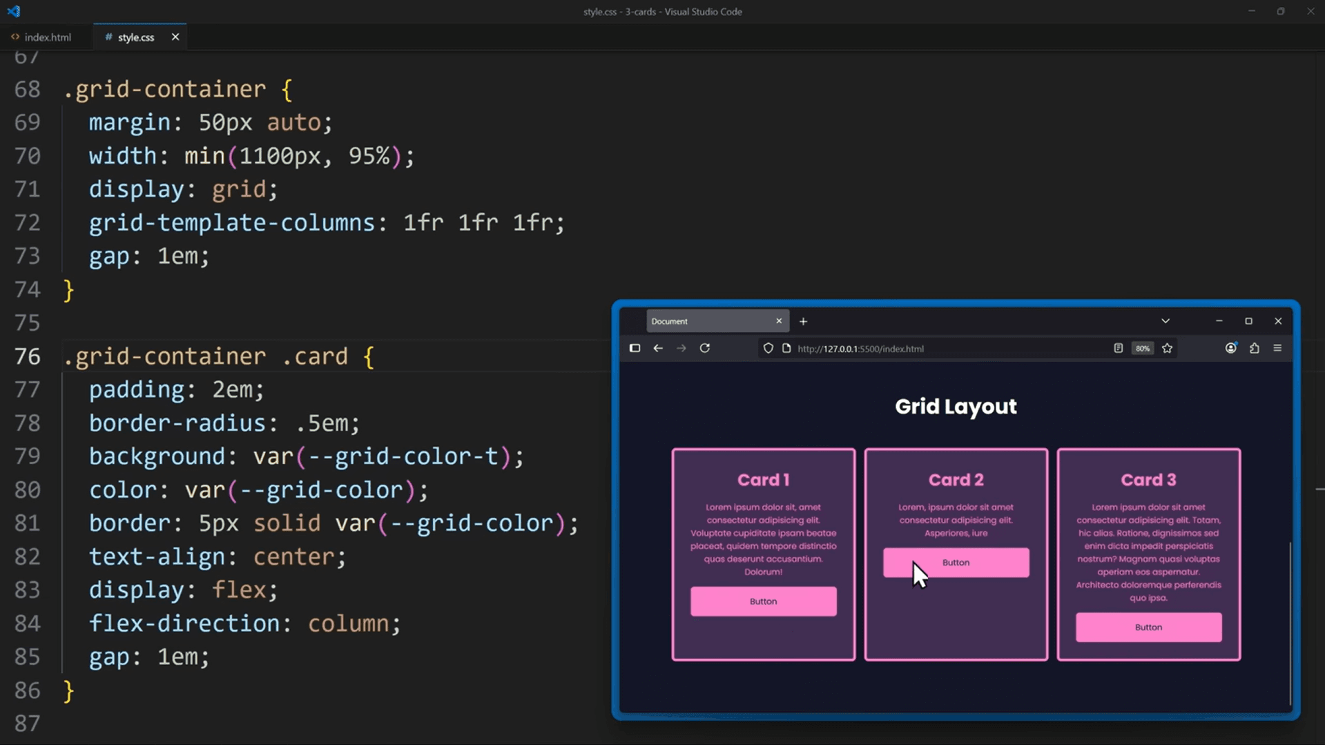 Messy screen recording example